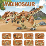 Dinosaurs Building Blocks Sets 8-in-1 Dinosaur Building Toys Different Dinosaur Model