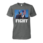 Donald Trump Fist Pump T-Shirt FIGHT FIGHT FIGHT Donald Trump Shot Shirts