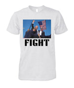Donald Trump Fist Pump T-Shirt FIGHT FIGHT FIGHT Donald Trump Shot Shirts