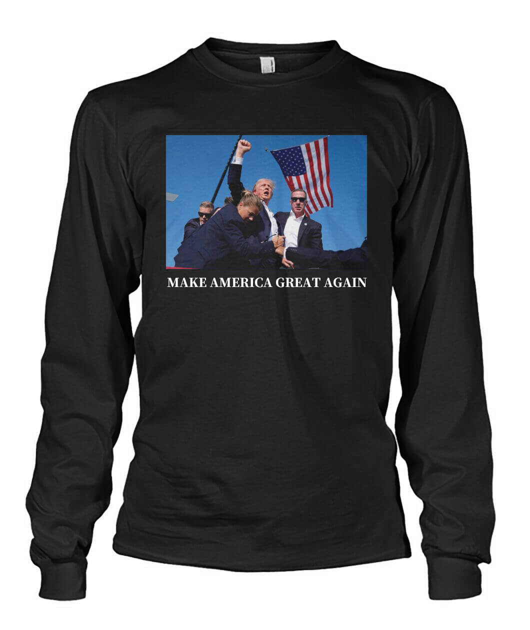 Make America Great Again Donald Trump Shot Shirts