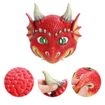 Kids Dragon Wings T-rex PU Mask Set Dinosaur Cosplay Costume Props for Halloween Dress Up