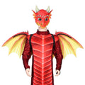 Kids Dragon Wings T-rex PU Mask Set Dinosaur Cosplay Costume Props for Halloween Dress Up