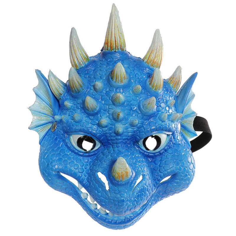 Kids Dragon Wings T-rex PU Mask Set Dinosaur Cosplay Costume Props for Halloween Dress Up