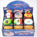 12pcs Dumpling Squishy with Steamer Box Soft Flag Blind Boxes Stress Relief Squeeze Toy for Kids & Adults