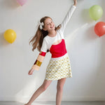 Girls Nova Costume White Daywalker Vampire Dress and Bag Zombie Outfit for Cosplay Party