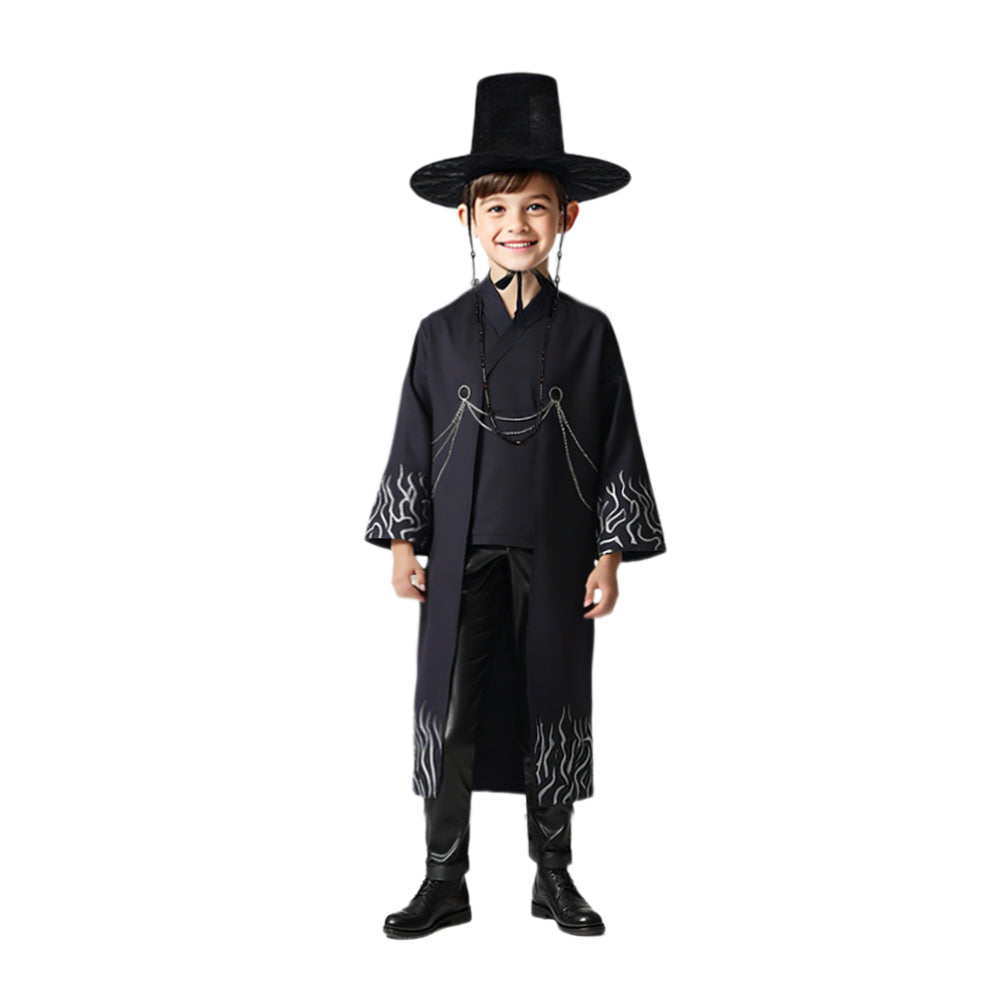 Kids Adults “Your Idol” Performance Costume Full Set Black Party Cosplay Costume