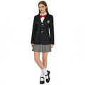 Adult Gogo Yubari Costume Black Bloody Affair Killer Uniform Tops Shirt and Skirt Set for Cosplay