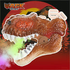 Electric Dino Spray Mask with Colorful Light Realistic Voice-changing Mask For Kids and Adults