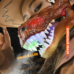 Electric Dino Spray Mask with Colorful Light Realistic Voice-changing Mask For Kids and Adults