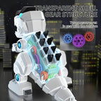 Electric Dinosaur Toy Gear T-Rex Toy with LED Lights and Roar Sounds Walking Swing Dinosaur Robot for Kids