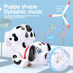 Electric Dog Dancing & Rotating Dog With Ball Kids Electric 3D Light Dog Pet
