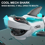 Electric Shark Toy Universal Running Mechanical Swinging Shark with Light Music Holiday Gift