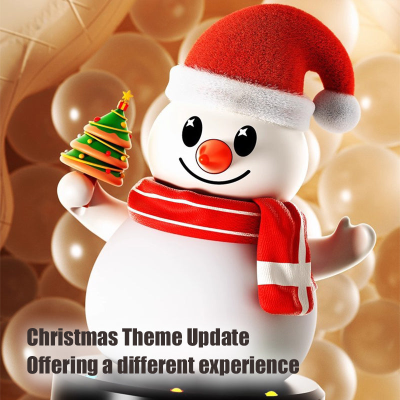 Electric Snowman Toy Silicone Swing Snowman Sing and Record Learning to Talk Toy with Light Music