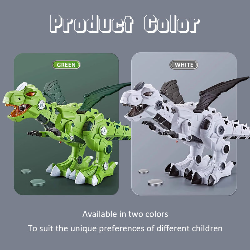 Mechanical Walking Dinosaur Battery Powered T-Rex with Mist Spray and Sound Effects