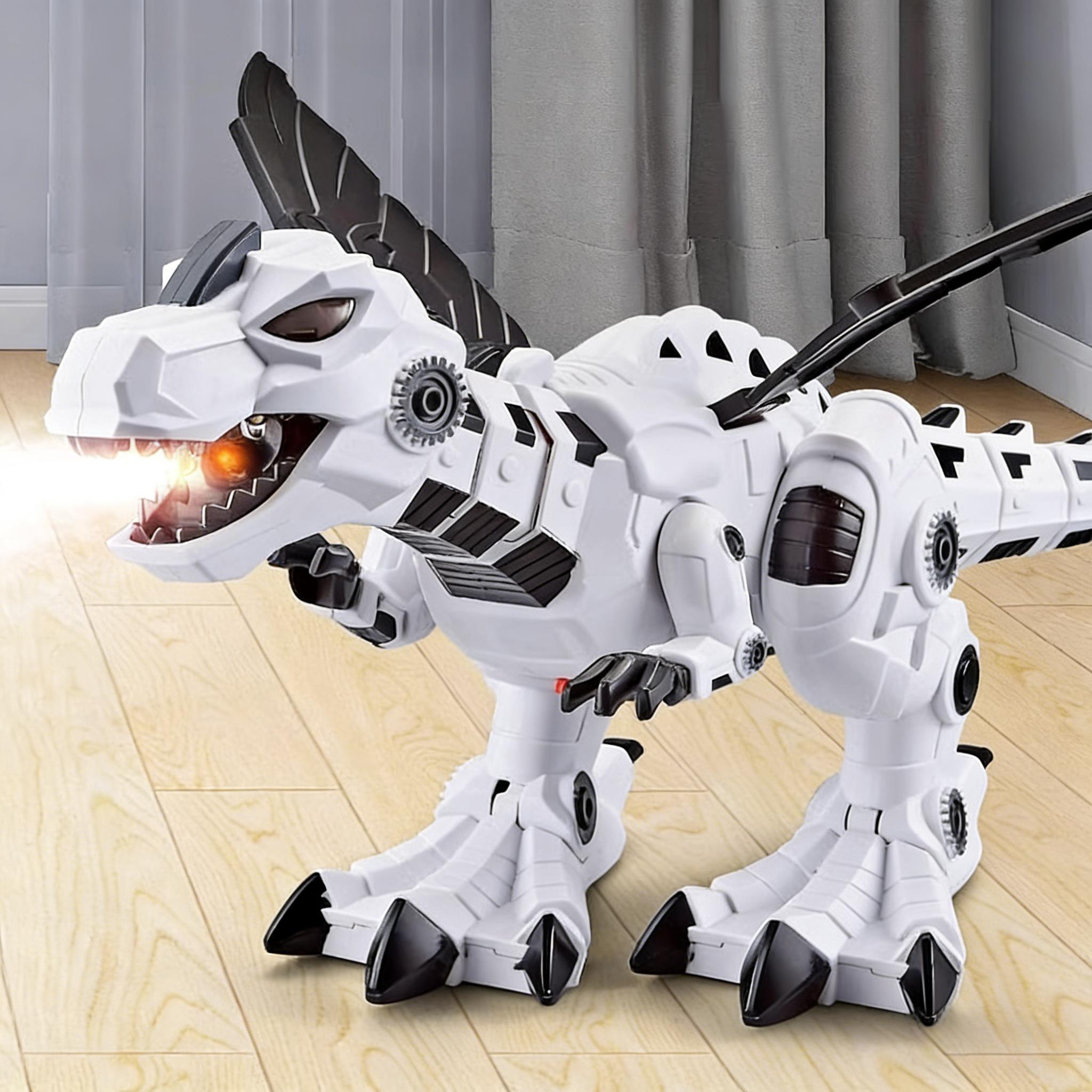 Mechanical Walking Dinosaur Battery Powered T-Rex with Mist Spray and Sound Effects