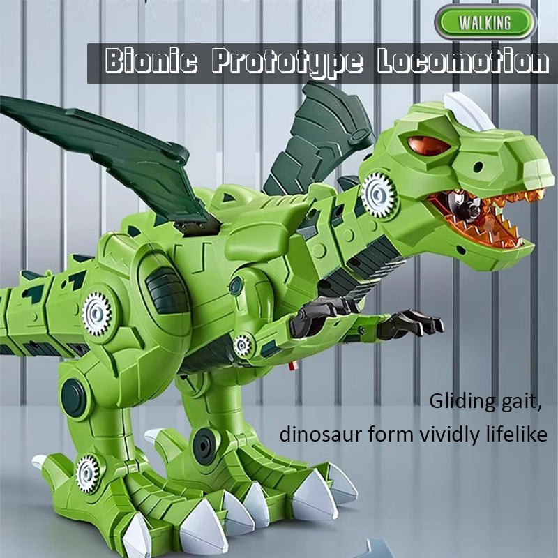 Mechanical Walking Dinosaur Battery Powered T-Rex with Mist Spray and Sound Effects