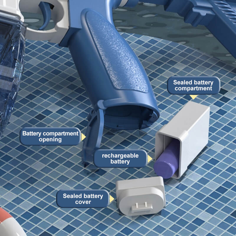 Electric Water Gun with Light Large Capacity Water Tank 32ft Range Summer Gift for Adult Kids