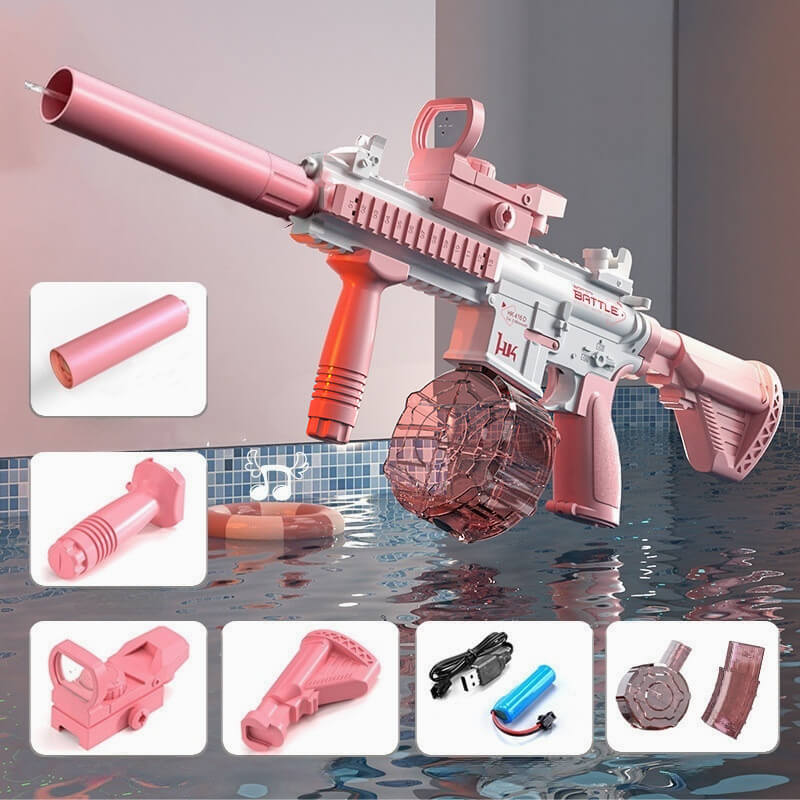 Electric Water Gun with Light Large Capacity Water Tank 32ft Range Summer Gift for Adult Kids