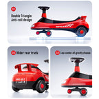 Electric Wiggle Car 6V Soft Start Ride On Car Multiple Anti-rollover With Music & Light For Kids