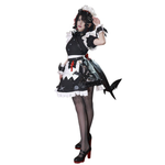 Women Ellen Joe Costume Game Victoria Housekeeping Cosplay Dress and Tail