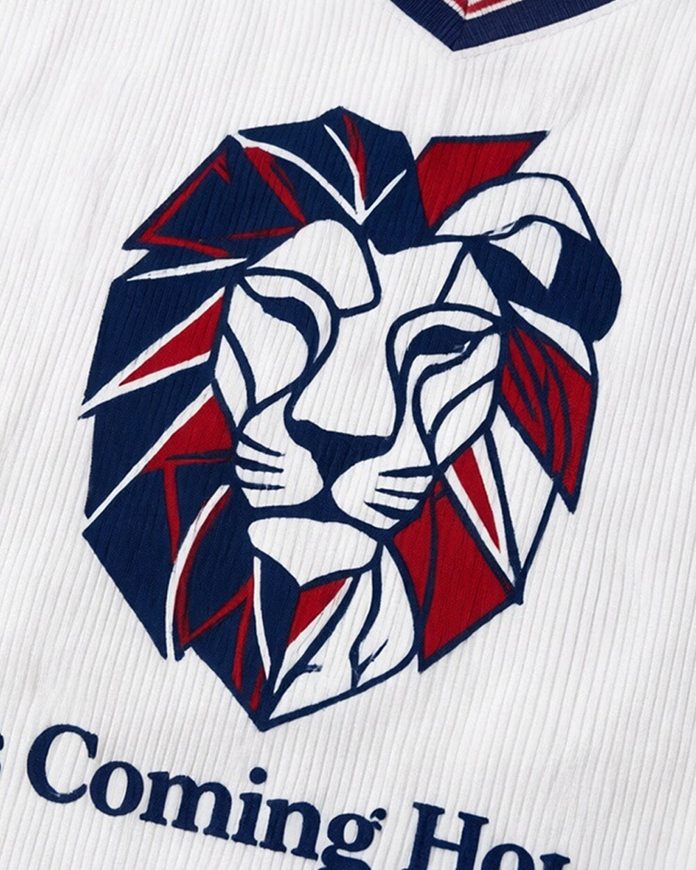 English Premier League Jersey White British It's Coming Home Inspired Crop Top for Soccer Game Night Lounging