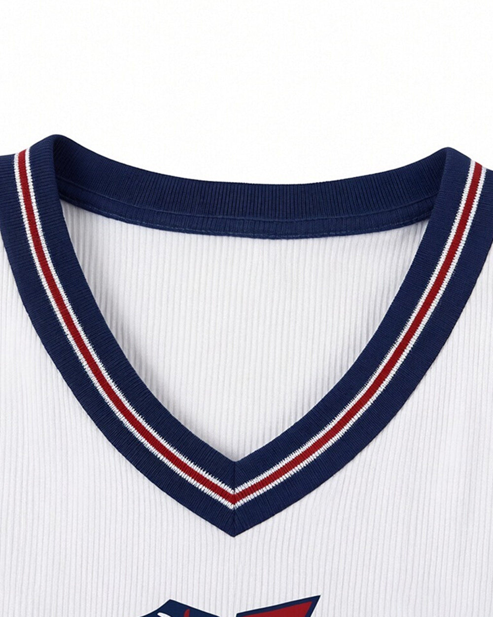 English Premier League Jersey White British It's Coming Home Inspired Crop Top for Soccer Game Night Lounging