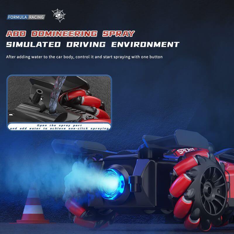 F1 Remote Control Car 2.4G Formula Racing Car RC Drift Stunt Car with Spray Light