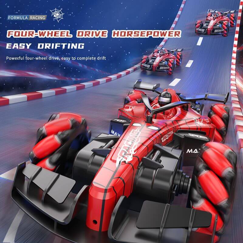 F1 Remote Control Car 2.4G Formula Racing Car RC Drift Stunt Car with Spray Light