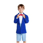 Kids Blue School Uniform Anime Case Closed Little Detective Suit for Cosplay