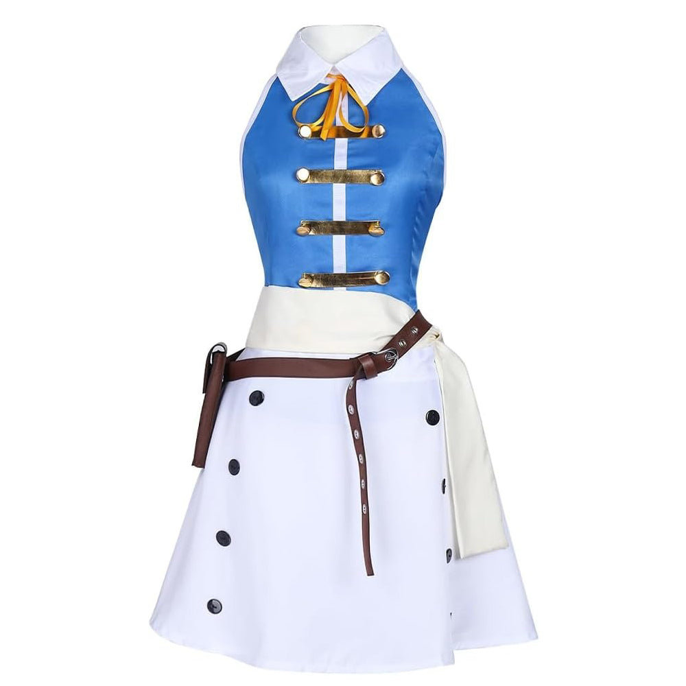 Adult Blue Heartfilia Outfit The Wizard Dress Up Full Set for Themed Party