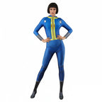 Vault Dweller Costume Vault 33 Game Player Shelter Clothes Blue Jumpsuit Lucy Norm Cosplay Suit