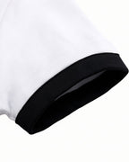 Female Football Germany Jersey White Polo Crop Top and Shorts Set for Football Game Night Tailgating