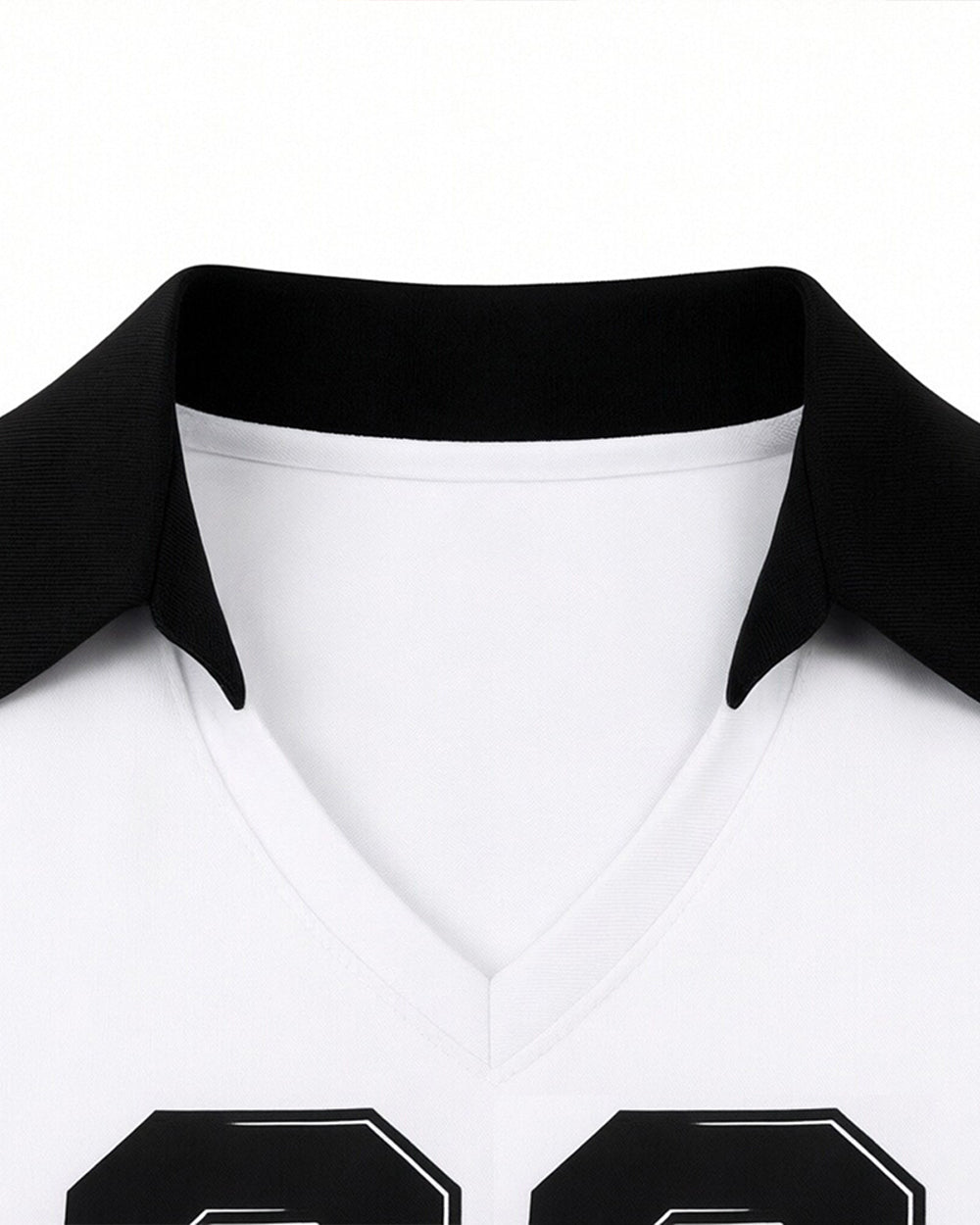 Female Football Germany Jersey White Polo Crop Top and Shorts Set for Football Game Night Tailgating
