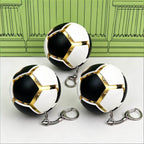 Fidget Soccer Ball Keychain Compact Pop and Press Sensory Toy Portable Decompression Accessory for Sports Fans & Kids
