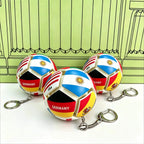 Fidget Soccer Ball Keychain Compact Pop and Press Sensory Toy Portable Decompression Accessory for Sports Fans & Kids
