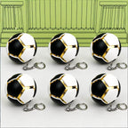 Fidget Soccer Ball Keychain Compact Pop and Press Sensory Toy Portable Decompression Accessory for Sports Fans & Kids