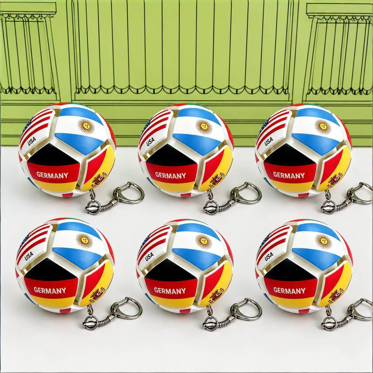 Fidget Soccer Ball Keychain Compact Pop and Press Sensory Toy Portable Decompression Accessory for Sports Fans & Kids