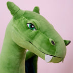 Fire Dragon Stuffed Animal Flying Dragon Plush Doll Realistic Dino Plush Pillow Toy