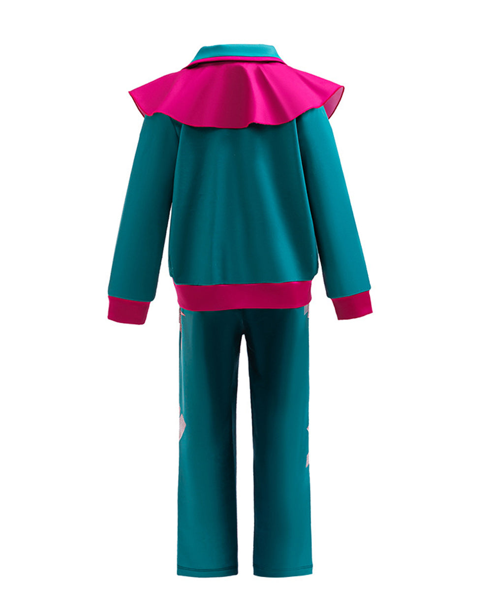 90s Retro Adventure Girl Costume Green Jacket Pants and Shirt 3pcs Set for Themed Parties