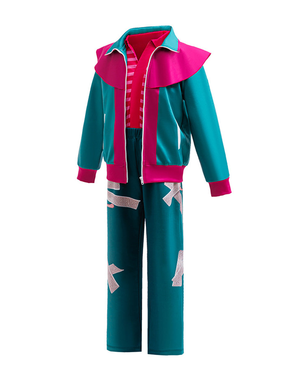 90s Retro Adventure Girl Costume Green Jacket Pants and Shirt 3pcs Set for Themed Parties