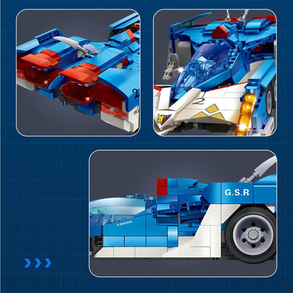793 PCS F1 Garland SF-03 Building Blocks Car Model Formula 1 Sports Car Building Kit Collection Car