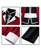The Warrior Costume Vanguard Red Tops Vest Pants and Accessories for Dress-up Party
