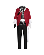 The Warrior Costume Vanguard Red Tops Vest Pants and Accessories for Dress-up Party