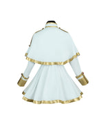 The Slayer Costume White-Haired Elf Ears Cape Mage Dress Complete Set with All Accessories