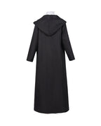 Mage Girl Costume Black Robe and Dress 2pcs Outfit for Cosplay Anime Events