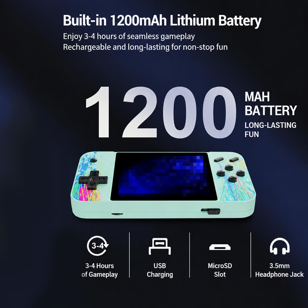 G3 Retro Handheld Game Console TV Output Two-Player Game Console with 800+ Classic Games for Gaming Players