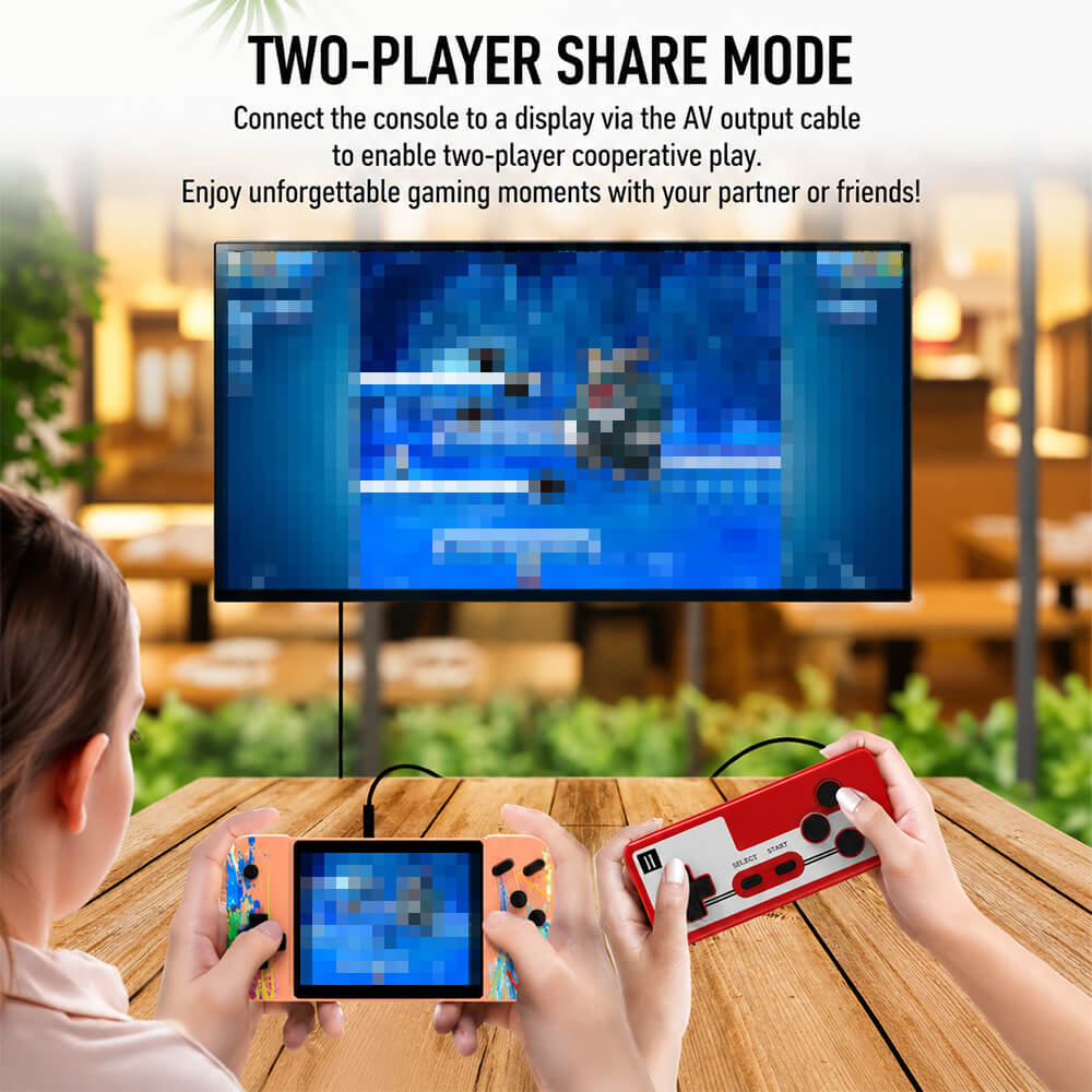 G3 Retro Handheld Game Console TV Output Two-Player Game Console with 800+ Classic Games for Gaming Players