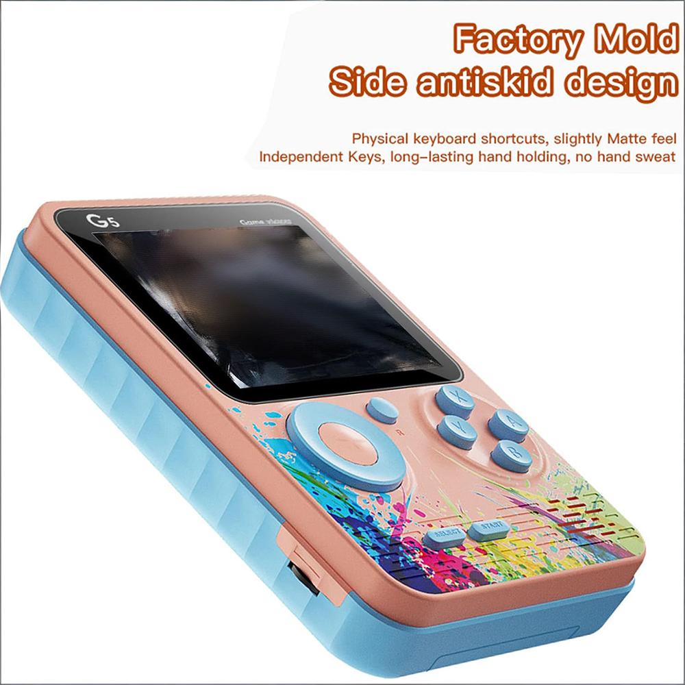 G5 Portable Retro Handheld Game Console with 500 Classic Games Support 2-Player Mode For Teens and Adults