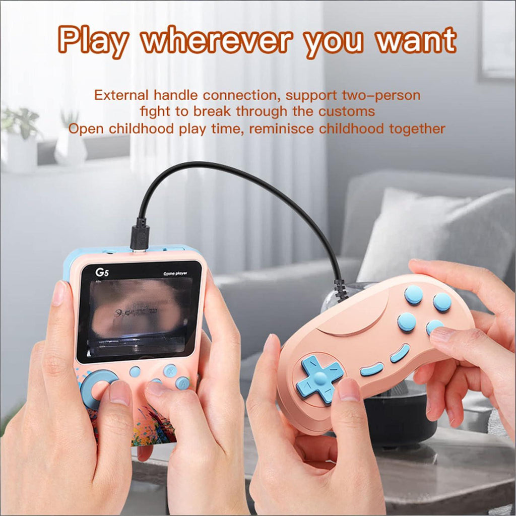 G5 Portable Retro Handheld Game Console with 500 Classic Games Support 2-Player Mode For Teens and Adults