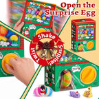 Gachapon Animals Advent Calendar 24pcs Surprise Dragon Eggs with Mini 3D Printed Toys in Capsule Vending Machine for Kids